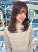 レイヤーロング/ヘルシースタイル/韓国ヘア/ベビーピンク/調布