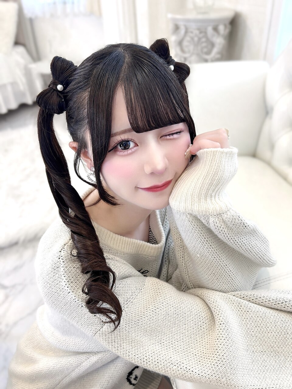 朝比奈里茉ちゃん 立体リボンツインテール♪：L229612787