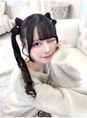 朝比奈里茉ちゃん 立体リボンツインテール♪