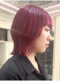 ダブルカラーミルクティーピンクベージュカラーハイトーンカラー