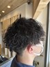 カット+デザインパーマ+ダメージ軽減処理　￥13970