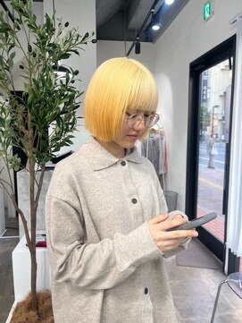 シロ 船橋(白silo) ボブ/ショートヘア/ハイトーン/ブリーチ/韓国/船橋/京成船橋