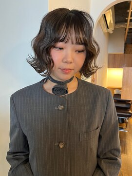 ロティー 天神(loty) 【hono】ウェーブヘア/ボブアレンジ/暗髪ボブ