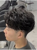 ビジネスパーマ/フェザーショート/メンズショート/メンズパーマ