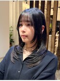 レイヤーウルフカット/ロングウルフ/顔まわりレイヤーカット