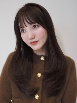 ノイ(noi) 透明感溢れる暗めカラー/大人レイヤー/ワンカールスタイリング