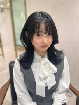 ベルダ 高槻(BELDAD) 前髪に合わせ/リフトレイヤー/ナチュラル/くびれ巻き/モテ髪