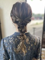 オウルヘアー(Owl hair)&nbsp;編みおろし/ロング/結婚式アレンジ