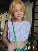 サーフガール風抜きっぱなしブリーチ♪