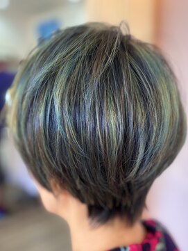 エニシ(ENISHI) バレイヤージュ ＋ 草木染め