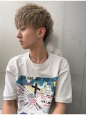 ホワイトメッシュ/ツイスト/ツイスパ/パーマ/メンズ/眉毛