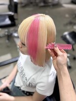 ゲームバイアランスミシー 心斎橋(GAME by Alan Smithee)&nbsp;【Nagi】ブロンド×ピンク/デザインカラー