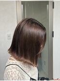 秋にぴったり!ブラウンカラー×タッセルボブ