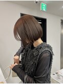 アッシュブラウンボブ