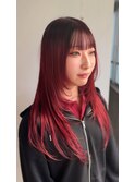 チェリーレッド/レイヤーカット