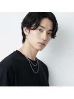 エルデ ナインズ ヘアー スタンド 川口店(elde 9's HAIR STAND)&nbsp;MEN’S HAIR/ブルーブラック/フェザーパーマ