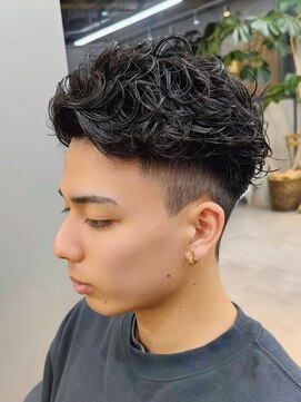 トゥイン 八王子(TWIN) スパイキーショートメンズ短髪ヘア短髪パーマツイストスパイラル