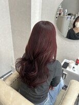 ソア 並木坂(Soa)&nbsp;ワインレッド/韓国スタイル/レイヤー/並木坂/透明感カラー