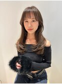 顔まわりレイヤーロング