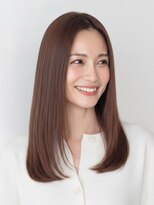美容室9A&nbsp;透明感ベージュブラウン×ロングローレイヤー