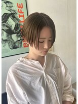 ナージー(NAJEY)&nbsp;透明感ベージュのハンサムショート