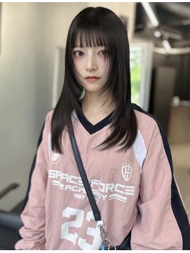 ペレ 栄 アネックス(PELE栄ANNEX) ピンクベージュ/アンブレラカラー/クールショート/前髪/栄