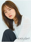 似合わせくびれイメチェン韓国大人ミディアムウルフレイヤー小顔
