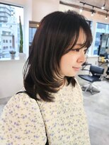 エイス 梅田 中津(Ace) フェイスレイヤーカット シアーグレージュカラーカラー