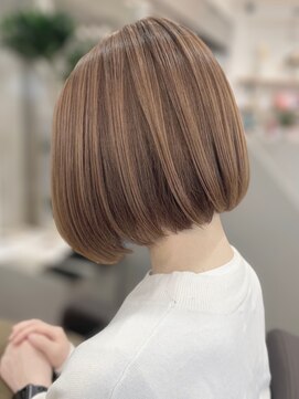 ジ エクト リアン 箕面店(The Ect Lien) 似合わせカット◆切りっぱなしボブ×透明感カラー