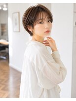 バグズ ヘアデザイン 桔梗が丘店(Baguz HAIR DESIGN)&nbsp;丸みショート小顔ショートシースルーバング耳掛け美髪