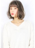 『 グレージュ &  毛束感 』クセ毛風 切りっぱなしボブ☆