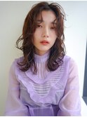 【La fith】 透明感×ふわふわセミディ韓国風