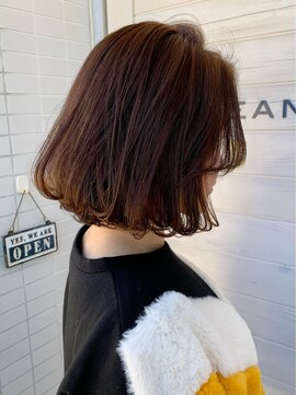 オーシャン(Ocean) [OCEAN Hair&Life藤原純] シークレットハイライトワンレンボブ☆