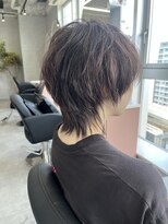 ジエクトカナウ 大阪梅田店(The Ect canow) アッシュカラーマッシュウルフ刈り上げ女子フレンチカジュアル