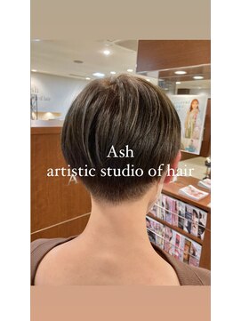 アッシュ アーティスティック スタジオ オブ ヘア(Ash artistic studio of hair) ショート×シルバー