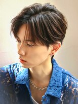 オーシャントーキョー サニー 原宿(OCEAN TOKYO Sunny)&nbsp;毛流れセンターパートナチュラル刈り上げニュアンスパーマ韓国