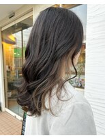 ヘアーエポック(hair epoque) 大人美人透明感艶カラーインナーカラーホワイトベージュ