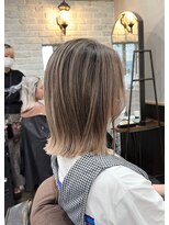 ルクスバイアフィナー(Luxo by Afinar)&nbsp;【 町田 / Luxo by Afinar 】外ハネ×バレイヤージュグレージュ