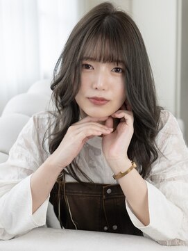 ヘアーメイクパウダー 天王寺寺田町店(Hair make powder) 小顔前髪ワンカールレイヤーカット黒髪ネビージュボブウルフ