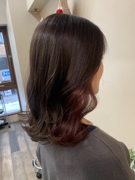 シーン(seen.) インナーカラー×ベリーピンク