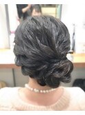 1-25 サイドあみこみシニヨン