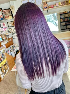 ヘア メイク ココ(hair make coco) ブリーチで造る濃厚ラベンダー♪♪