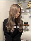 バレイヤージュ/海外風/ケアブリーチ/髪質改善/ハイトーン/学割
