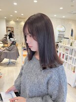 ルーム 郡山店(ROOM)&nbsp;プツッと可愛い切りっぱなし×ラベンダーブラウン♪