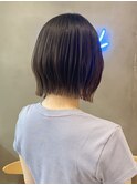 ミニウルフレイヤーカット顔周りカット前髪カット韓国ボブ/横浜