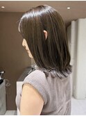 グレージュカラー/髪質改善/美髪/暗髪/レイヤーカット[恵比寿駅]
