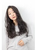 無造作くせ毛風パーマ　　グレージュ