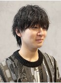 秋色ツイスパ×マッシュウルフ◎韓国風似合わせメンズパーマ