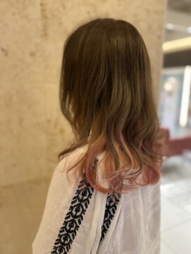 アミリアバイザザ(amiliea by ZA/ZA) 大人インナーカラー赤