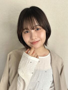 シュク 高円寺(SYUK) くびれボブ/美髪ブラウンカラー/髪質改善/SYUK高円寺【青木】